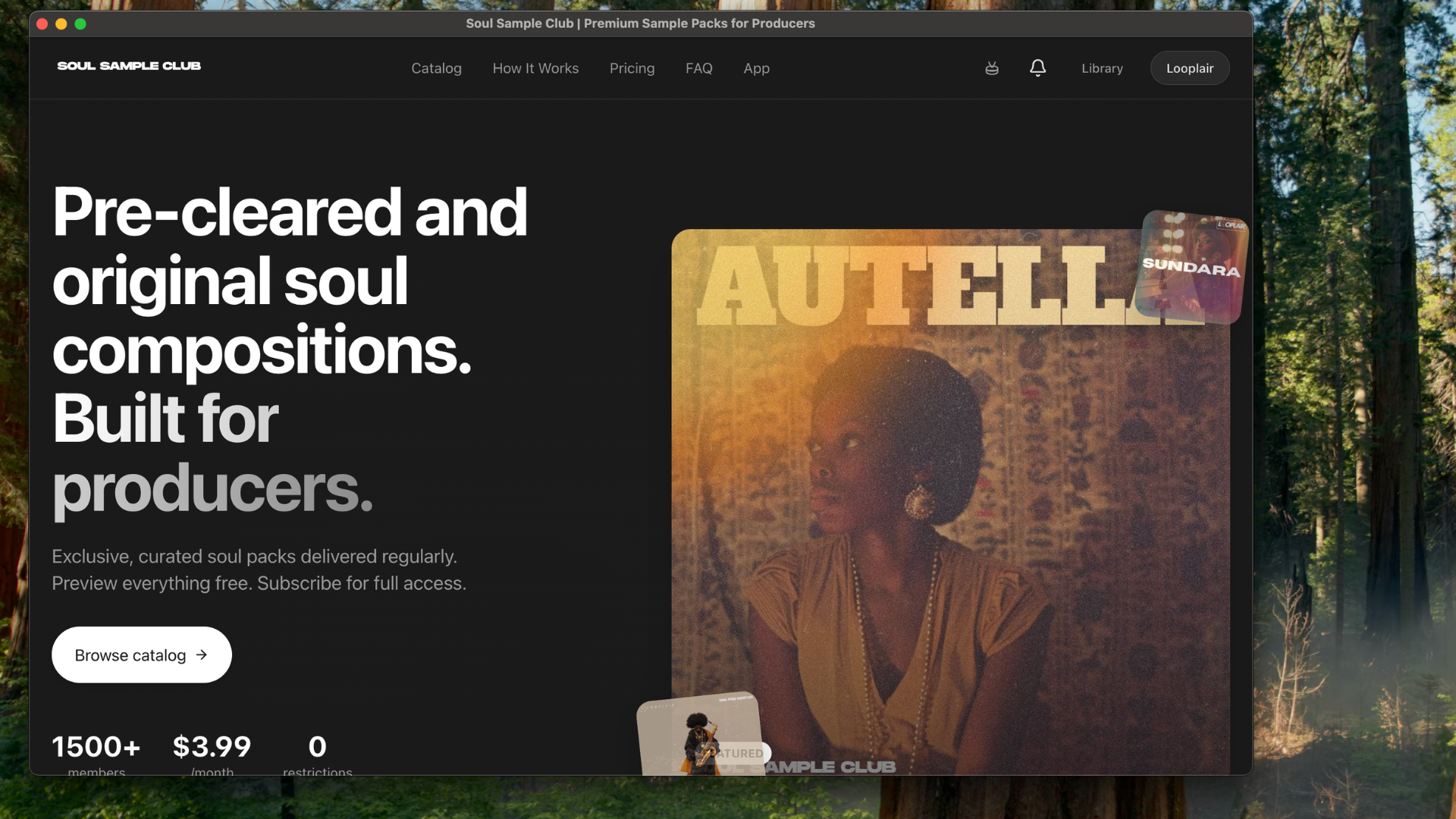 Soul Sample Club app